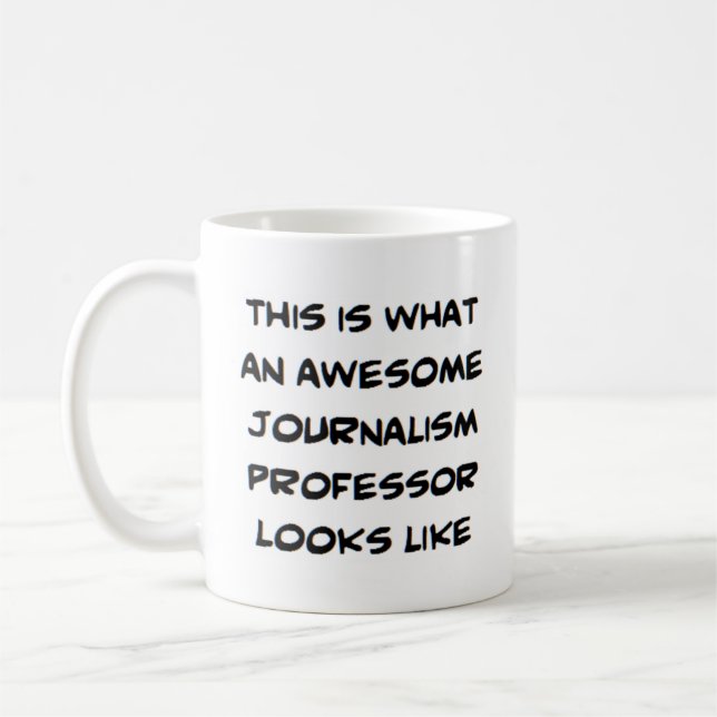 Journalistprofessor, fantastisk kaffemugg (Vänster)