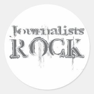 Journaliststen Runt Klistermärke