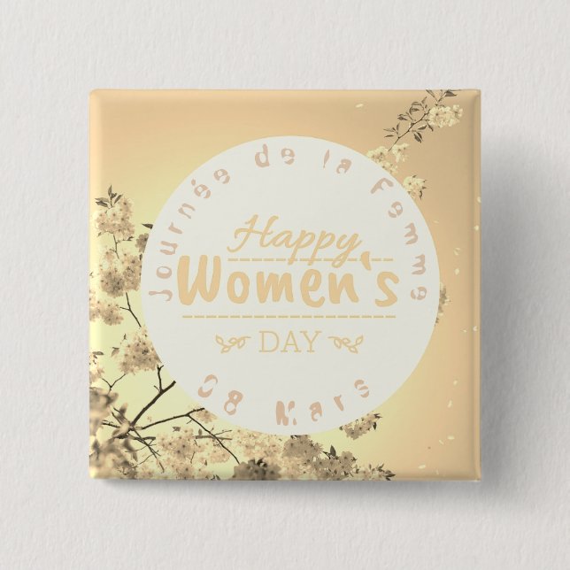 Journée de la Femme Badge carré Knapp (Framsida)
