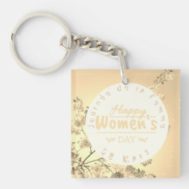 Journée de la Femme Porte-clé en acrylique