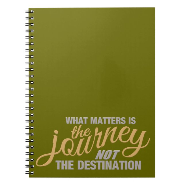 JOURNEY anpassningsbar notebook Anteckningsbok Med Spiral (Framsidan)