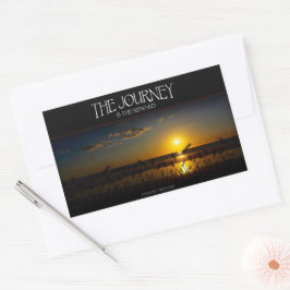 "Journey är den bakåtvända" inspirationsofferten Rektangulärt Klistermärke