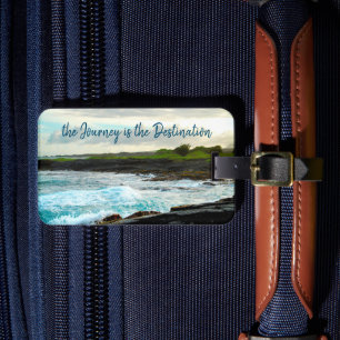 Journey är destinationshaji Black Sand Beach Bagagebricka