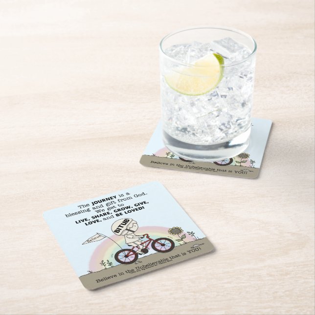 Journey är ett gift underlägg papper kvadrat (Insitu)