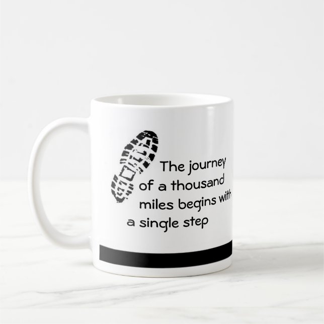 Journey Begins Coffee/Tea Mugg (Vänster)