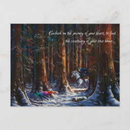 Journey - fantasi Forest Landcape Art Helg Vykort