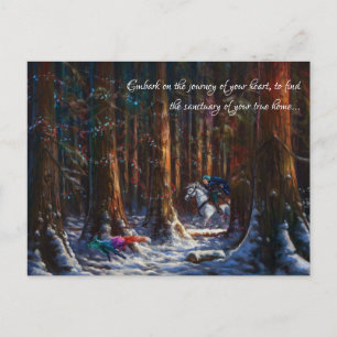 Journey - fantasi Forest Landcape Art Helg Vykort
