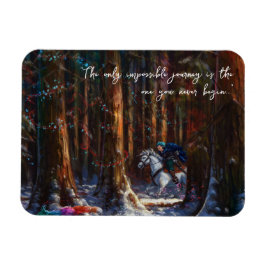 Journey - fantasi Forest Landcape Art Magnet