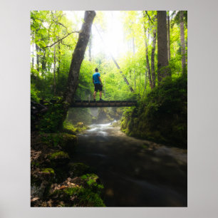 Journey genom magisk skog poster