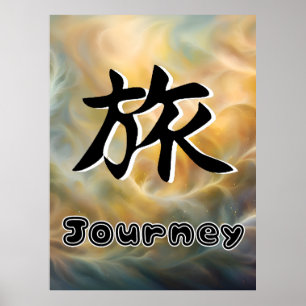 Journey Japanska tecken Poster