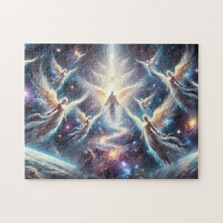 Journey of Angels Star Beings Through Cosmic Veil Pussel