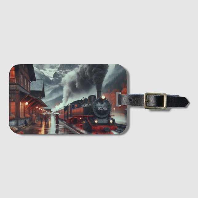 Journey Tåg i höstbergen Bagagebricka (Framsida horisontal)