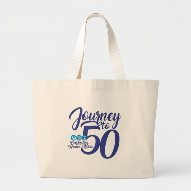 Journey till 50: Firar Women Rabbis Tote Bag Jumbo Tygkasse (Framsidan)