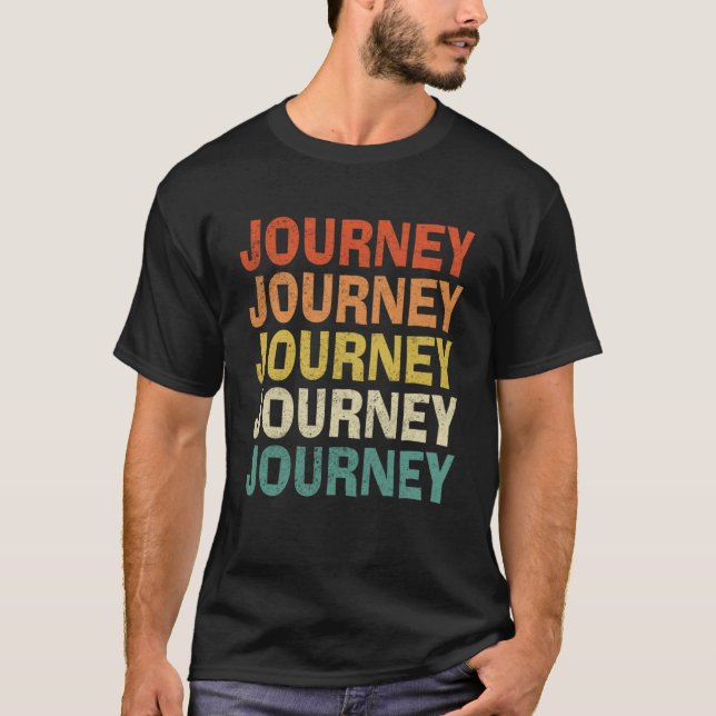 Journey Vintage Retro 15 T Shirt (Framsida)