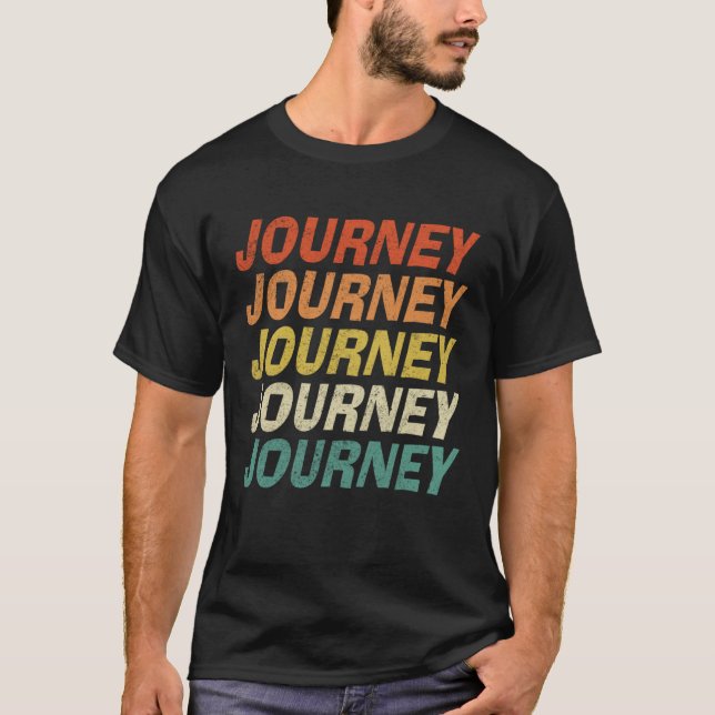 Journey Vintage Retro 16 T Shirt (Framsida)