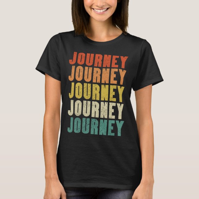 Journey Vintage Retro 17 T Shirt (Framsida)