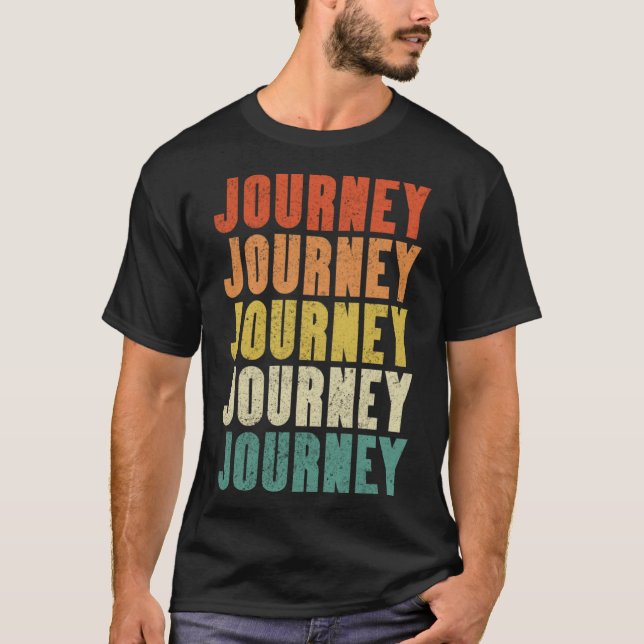 Journey Vintage Retro 17 T Shirt (Framsida)