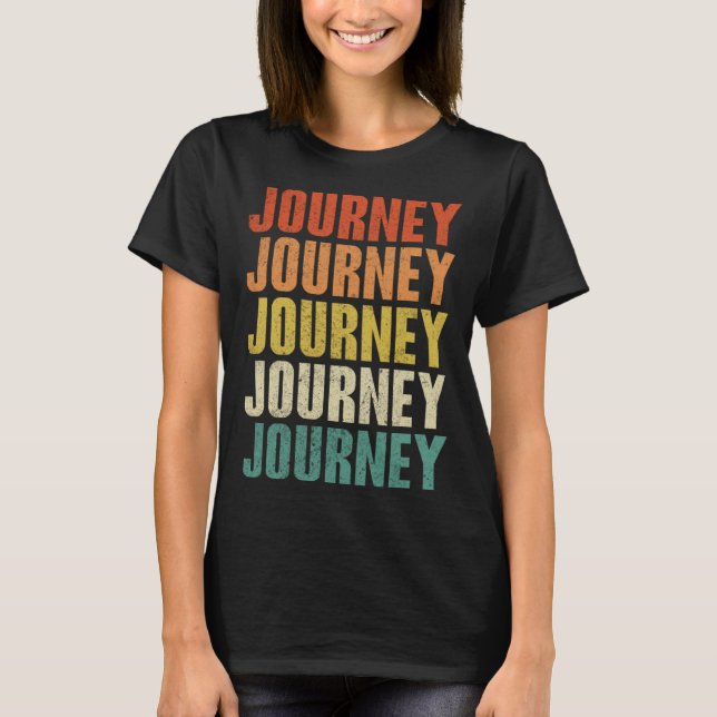 Journey Vintage Retro 19 T Shirt (Framsida)