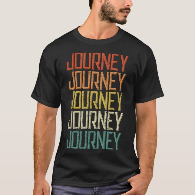 Journey Vintage Retro 2 T Shirt (Framsida)