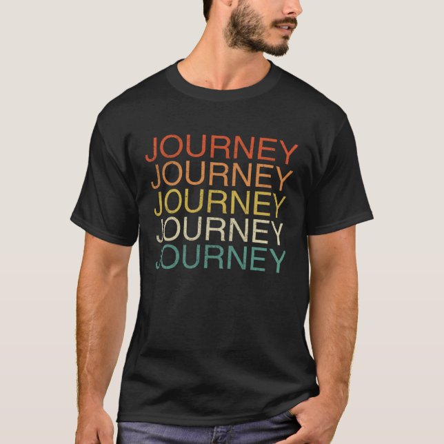 Journey Vintage Retro 5 T Shirt (Framsida)