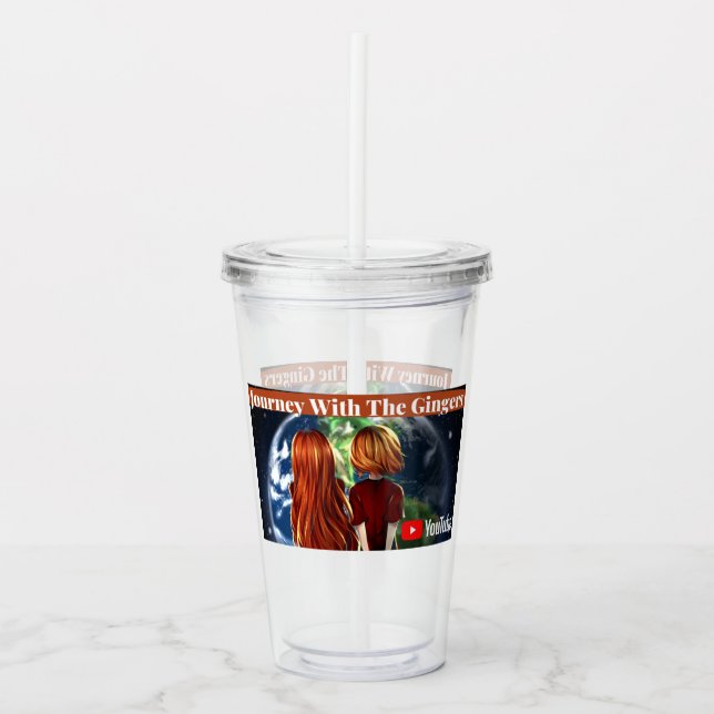 Journey with Gingers - Acrylic Tumbler Take Away Mugg (Framsida)