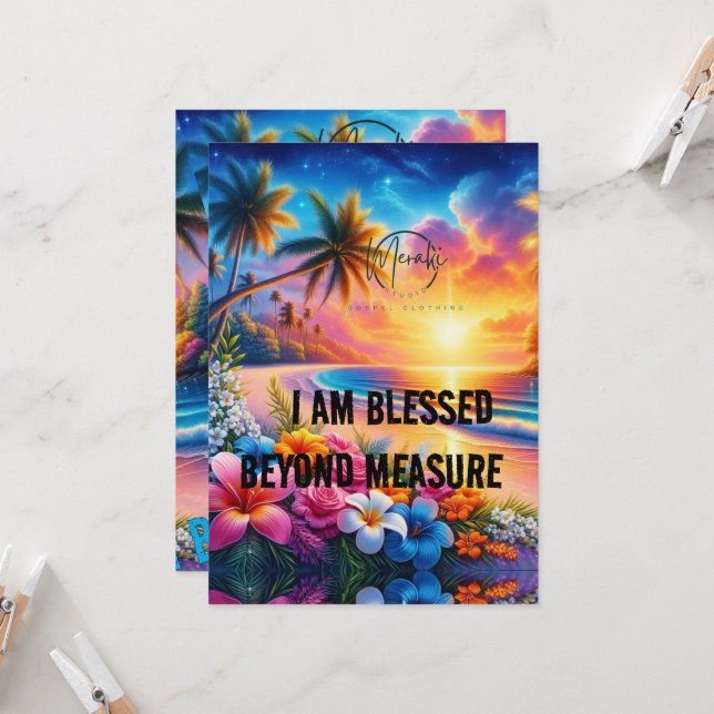 Journey with Grace: I Am Blessed Travel Backpack" Inbjudningar (Fram/Back In Situ)