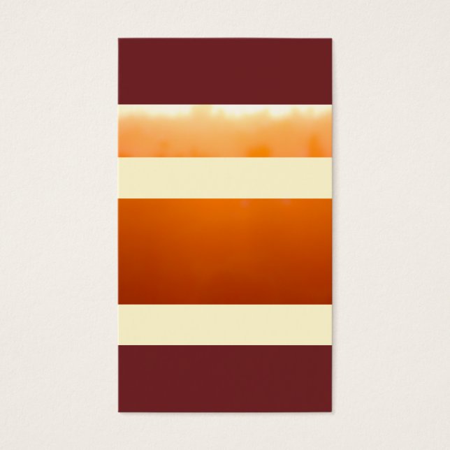 Jourttone Sunset Lodrät Earth Tones Orange Autum Visitkort (Framsidan)