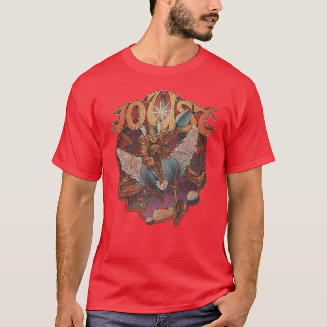 Joust Attack 1982 familj T Shirt (Framsida)