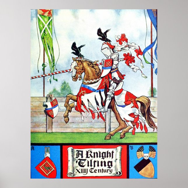 Jousting Knight Poster (Framsidan)