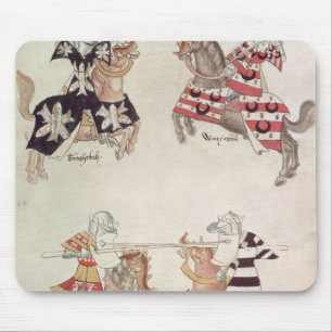 Jousting riddare, från boken för herr Thomas Musmatta