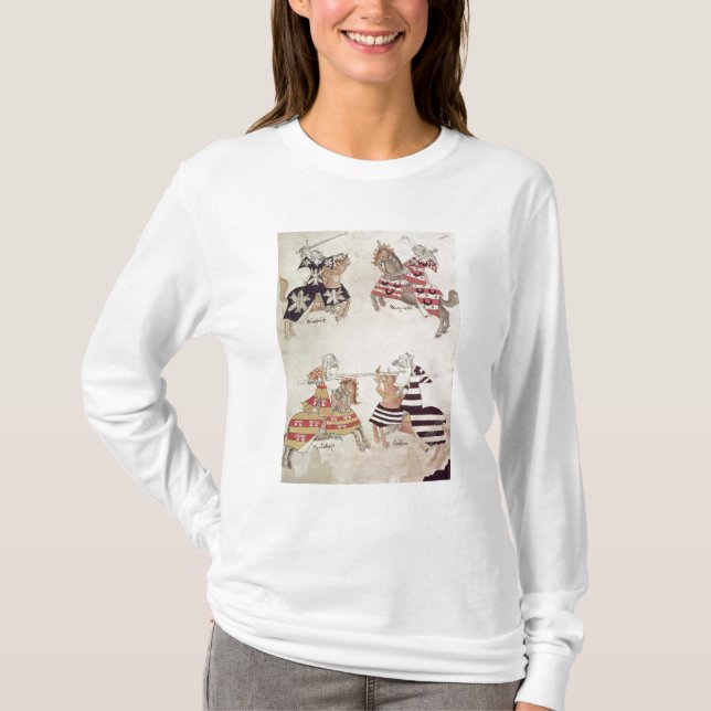 Jousting riddare, från boken för herr Thomas Tee Shirt (Framsida)