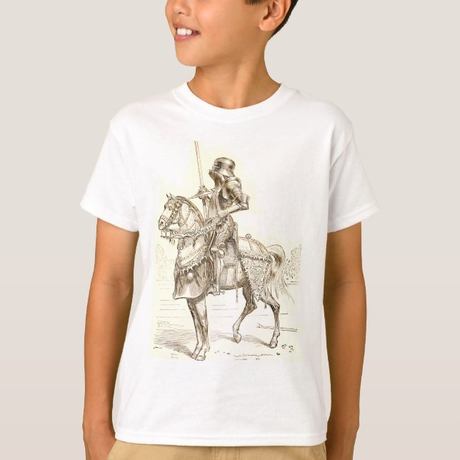 Jousting riddare t shirt (Framsida)