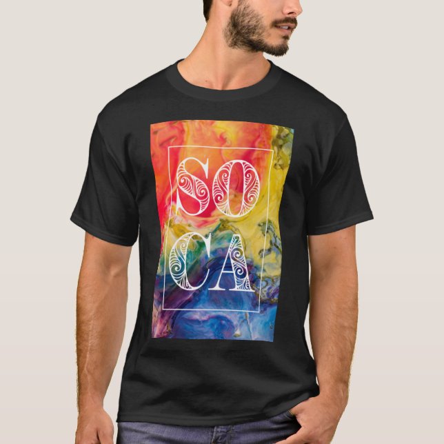 Jouvert Inspired Soca T Shirt (Framsida)