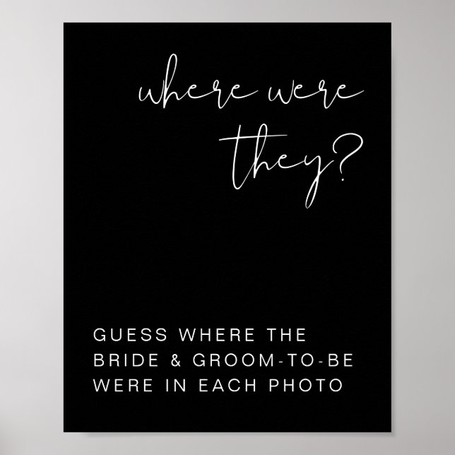 JOVI Edgy Black Modern var de skrev under Poster (Framsidan)