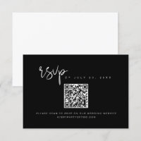 JOVI Edgy Bröllop OSA för svartvitt QR-kod