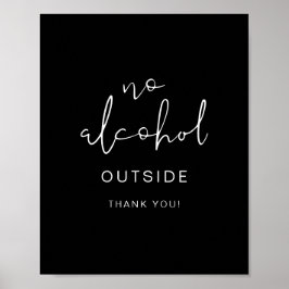 JOVI Edgy Modern Black, ingen alkohol utanför Poster