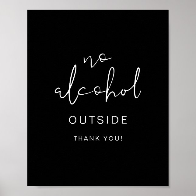 JOVI Edgy Modern Black, ingen alkohol utanför Poster (Framsidan)