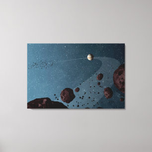Jovian Trojans Asteroids. Canvastryck