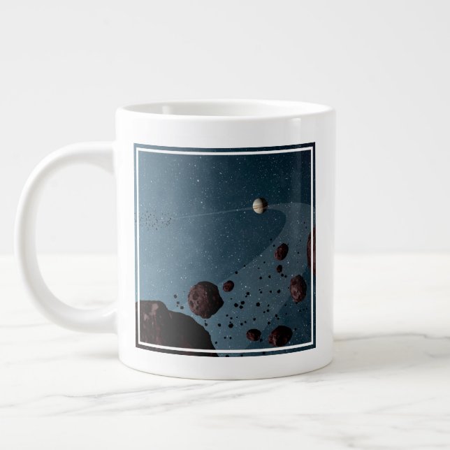 Jovian Trojans Asteroids. Jumbo Mugg (Vänster)
