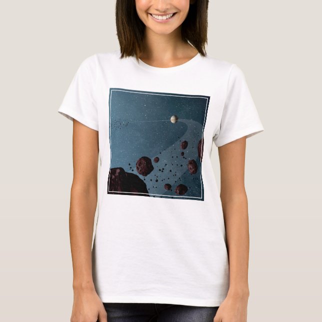 Jovian Trojans Asteroids. T Shirt (Framsida)