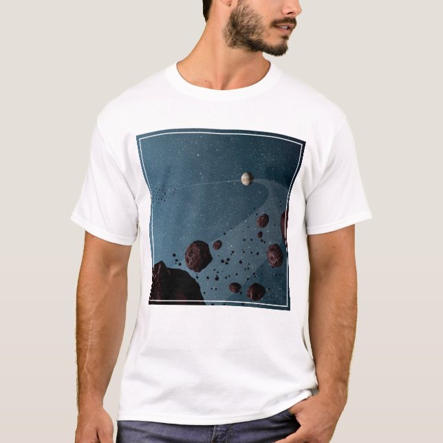Jovian Trojans Asteroids. T Shirt (Framsida)