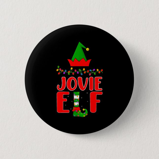 Jovie Elf Matching Family Lighting Christmas  Knapp (Framsida)