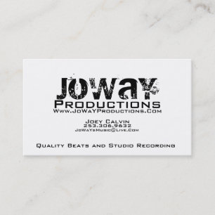 JoWaY produktionvisitkort Visitkort