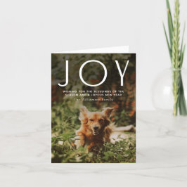 JOY 2 Photo Typography-jul Helgkort