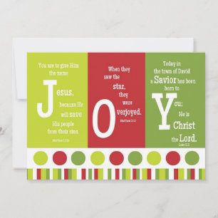 JOY 2-SIDIG Scripture Verse julkort