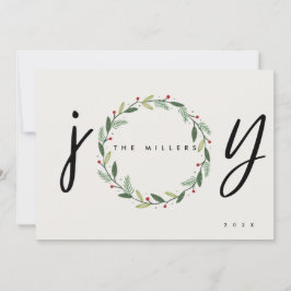 JOY | 3 Fotfamiljens julhälsningskort Julkort