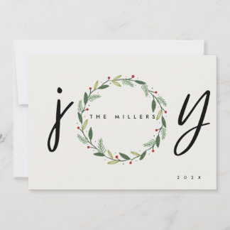 JOY | 3 Fotfamiljens julhälsningskort Julkort