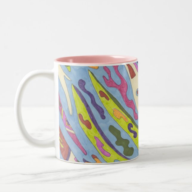 Joy, Abstrakt Art Mugg (Vänster)