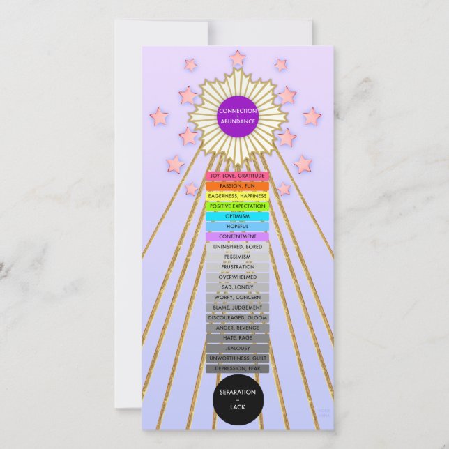 JOY & ABUNDANCE LADDER CARD by Hoshi Hana (Framsida)