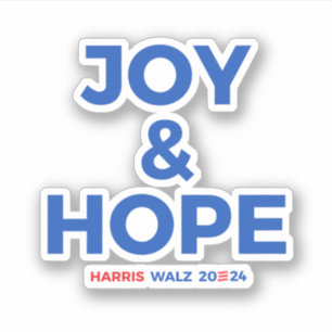 Joy and Hope - Harris Walz 2024 Klistermärken